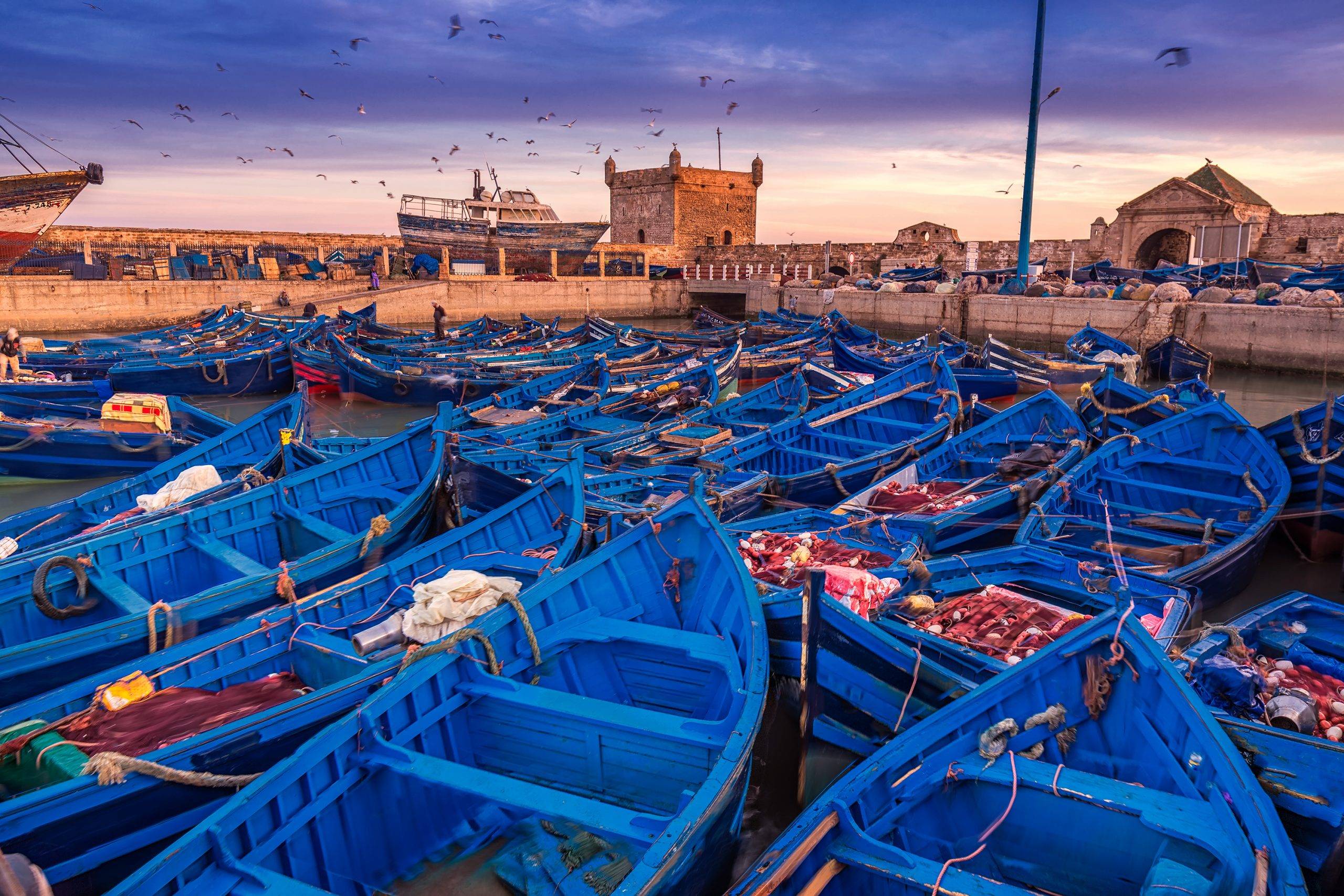 Barcos en Essaouira Marruecos